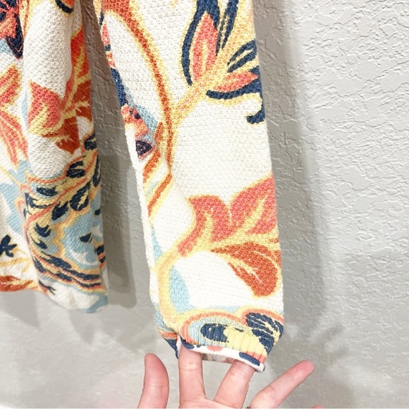 Soft Surroundings Sweater Women's XL Petite XLP Marin Floral Button Cardigan - Picture 5 of 11